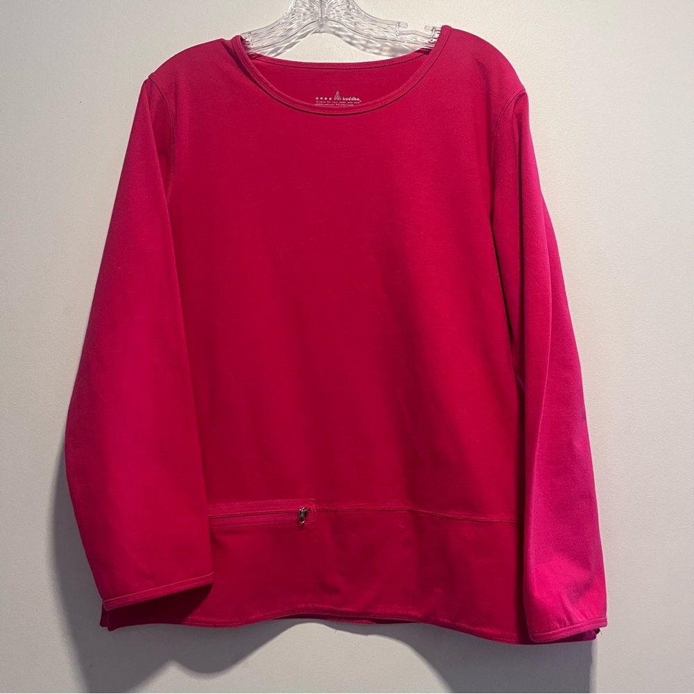 Neon Buddha Travel Pocket Pullover Tunic – Hot Pink – Size S - Picture 1 of 8